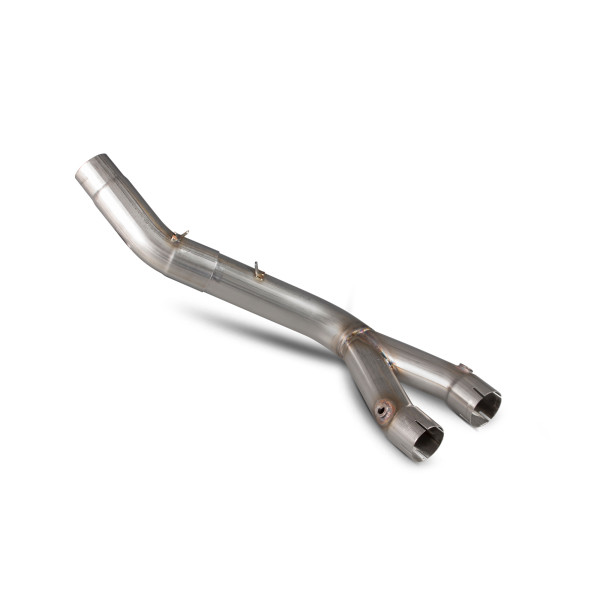 Scorpion Exhaust Yamaha MT-10 2016 - 2021 Catalyst Removal Pipe - Stainless  Fits to O.E, Scorpion Serket taper and RP1-GP Silencer